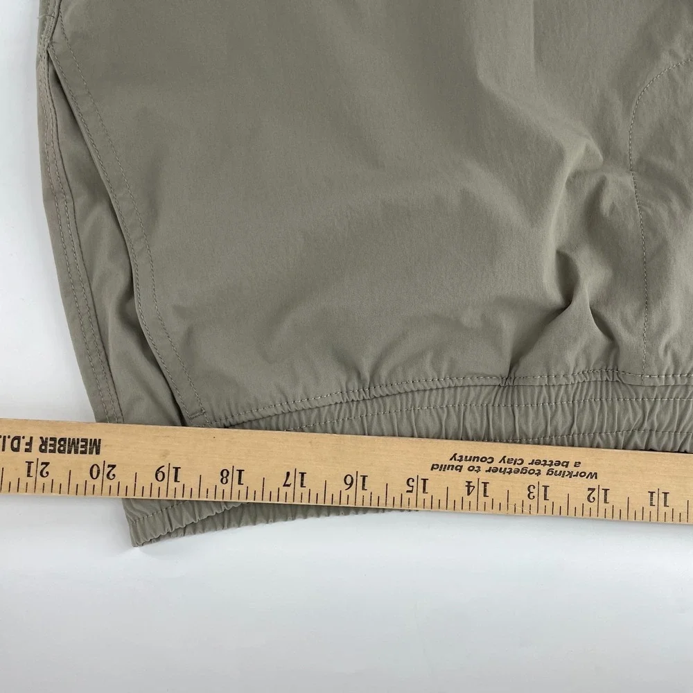 Slate‎ & Stone Mens XXL Swim Trunks Beige Elastic Waist Mesh Lined Nylon 6.5
